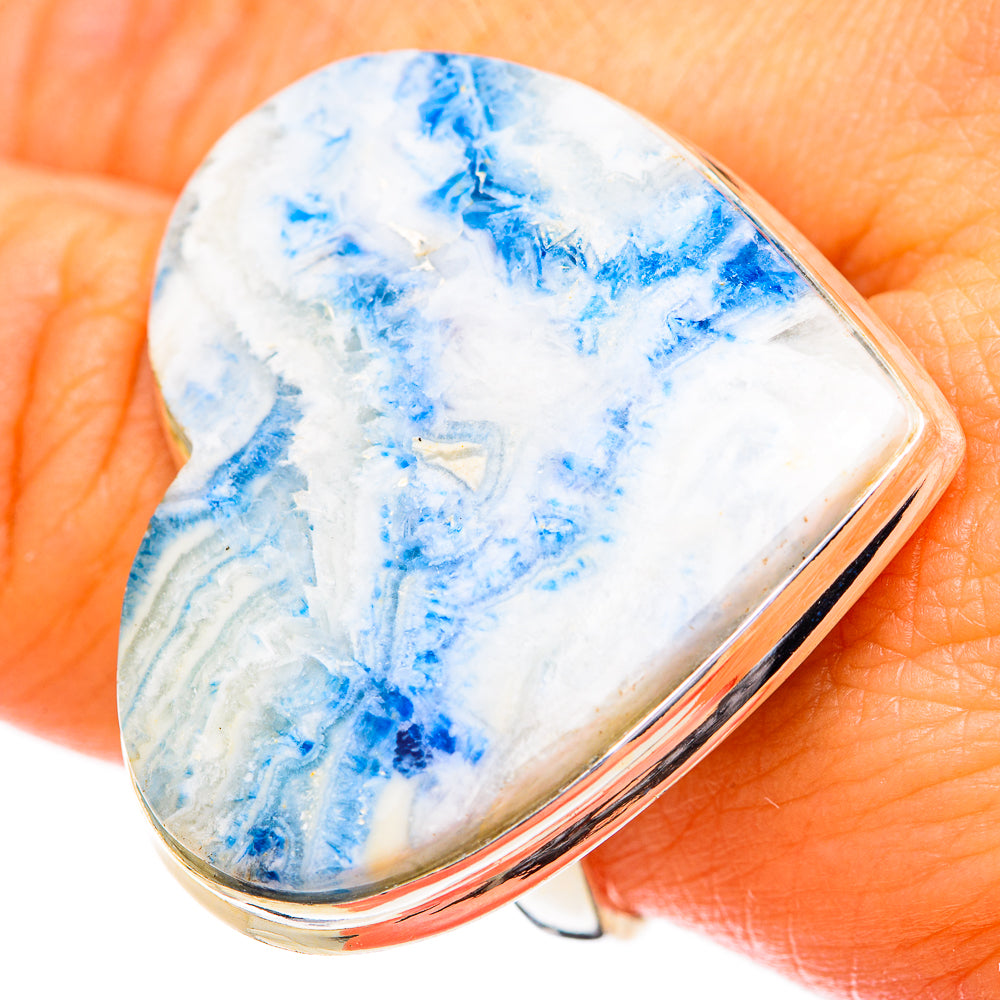 Blue Scheelite Rings handcrafted by Ana Silver Co - RING122841