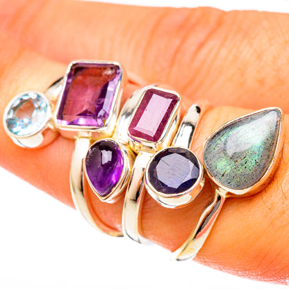 Labradorite Rings handcrafted by Ana Silver Co - RING122853