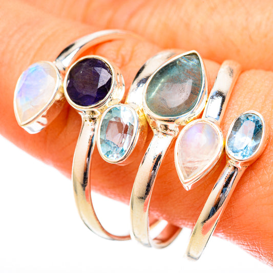 Labradorite Rings handcrafted by Ana Silver Co - RING122862