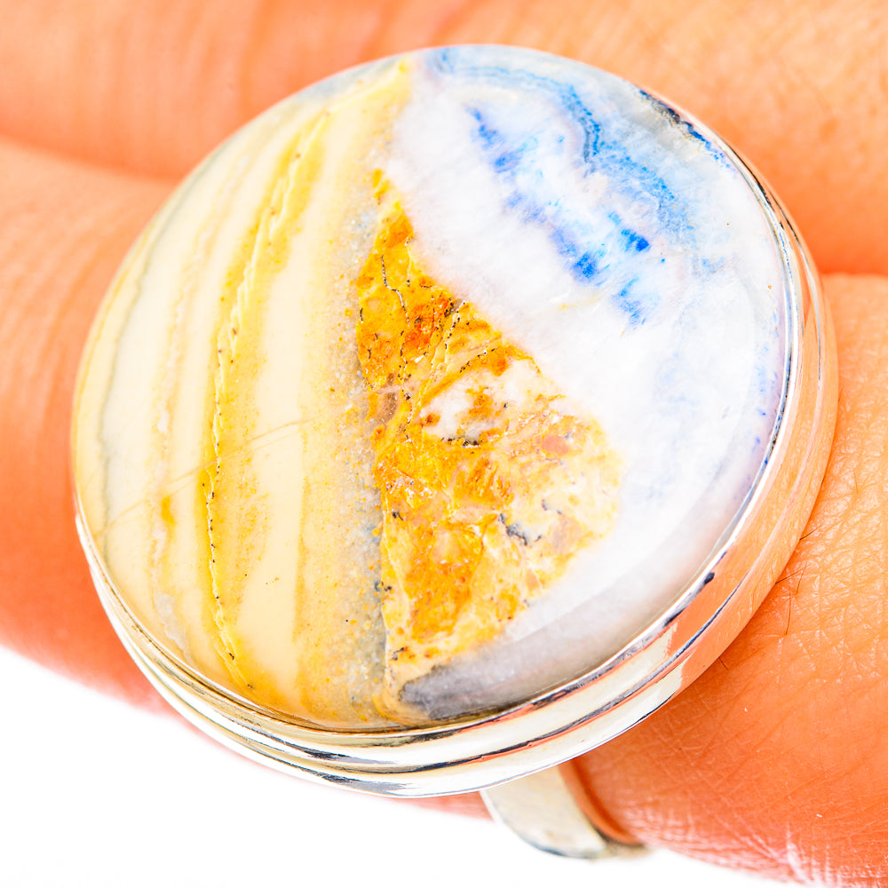 Blue Scheelite Rings handcrafted by Ana Silver Co - RING122865