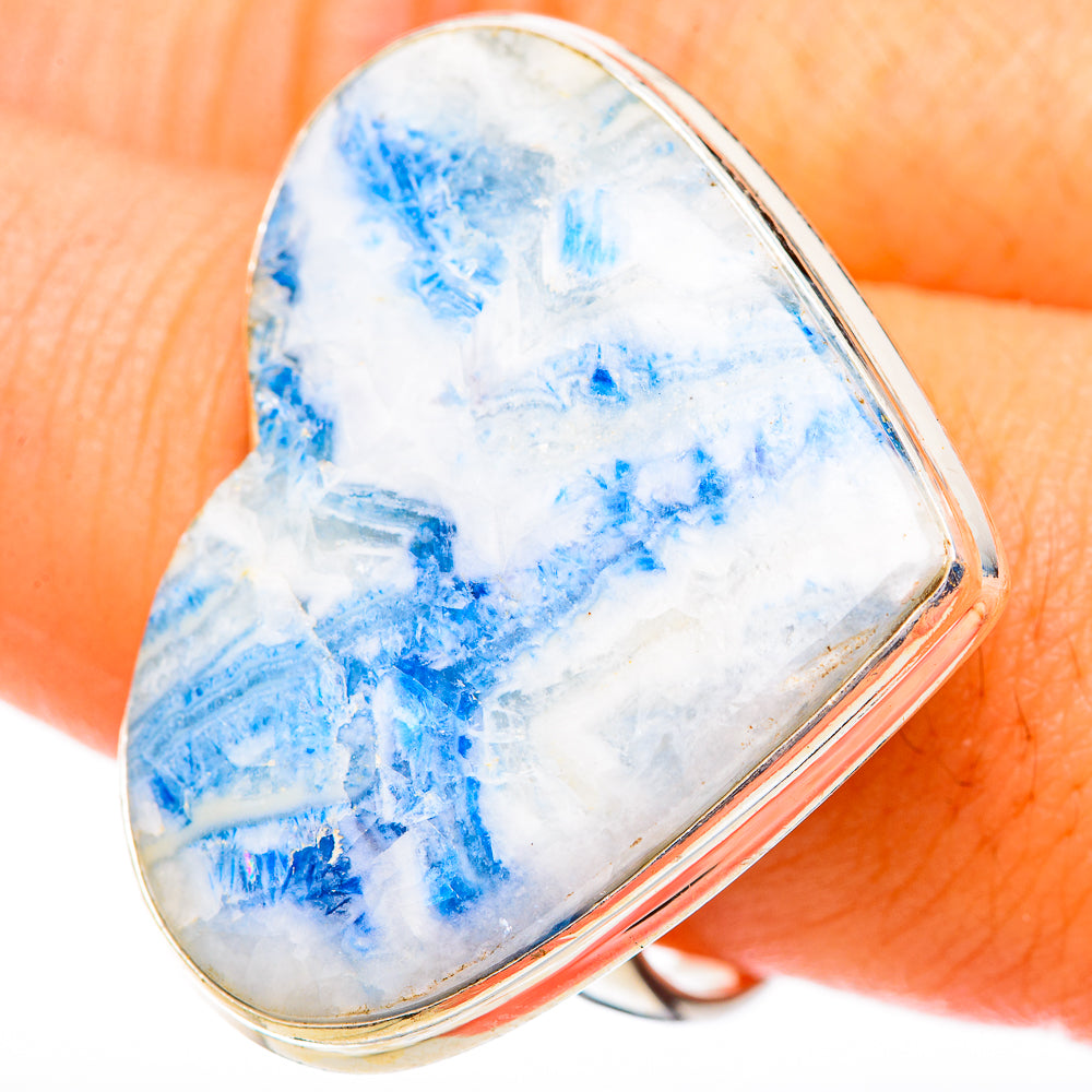 Blue Scheelite Rings handcrafted by Ana Silver Co - RING122866