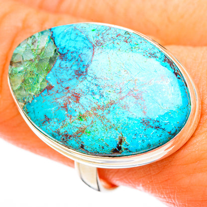 Chrysocolla Rings handcrafted by Ana Silver Co - RING122868