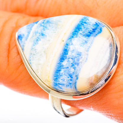 Blue Scheelite Rings handcrafted by Ana Silver Co - RING122869