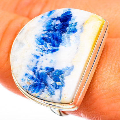 Blue Scheelite Rings handcrafted by Ana Silver Co - RING122874