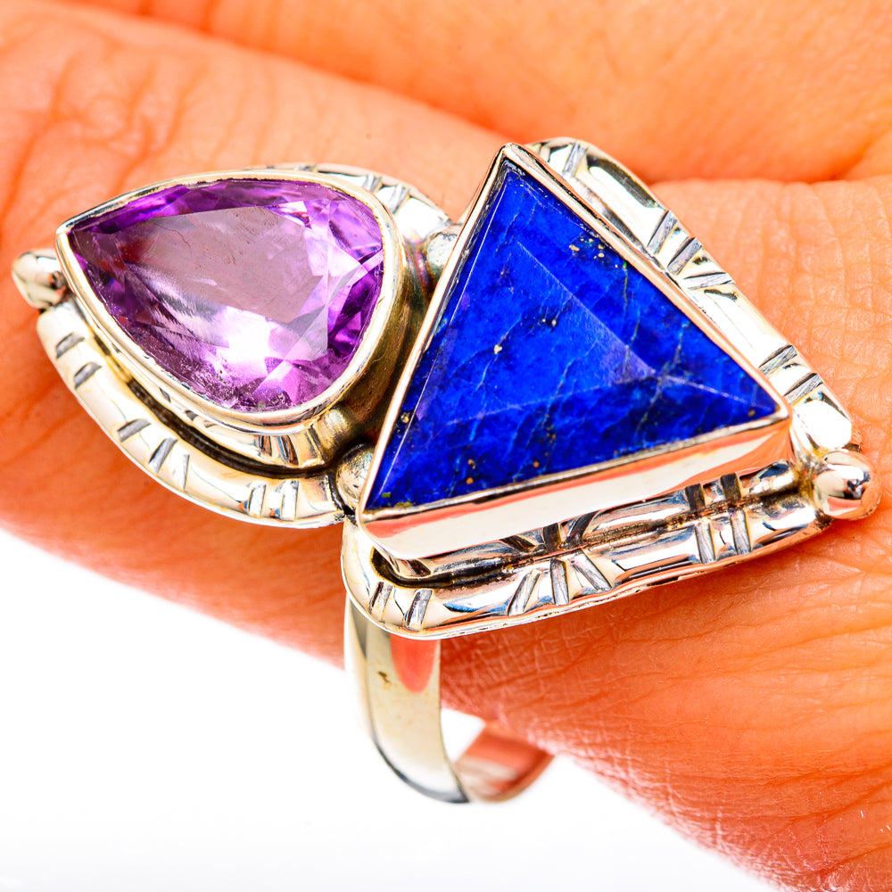 Lapis Lazuli Rings handcrafted by Ana Silver Co - RING122890