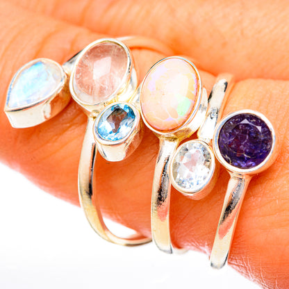 Ethiopian Opal Rings handcrafted by Ana Silver Co - RING122893