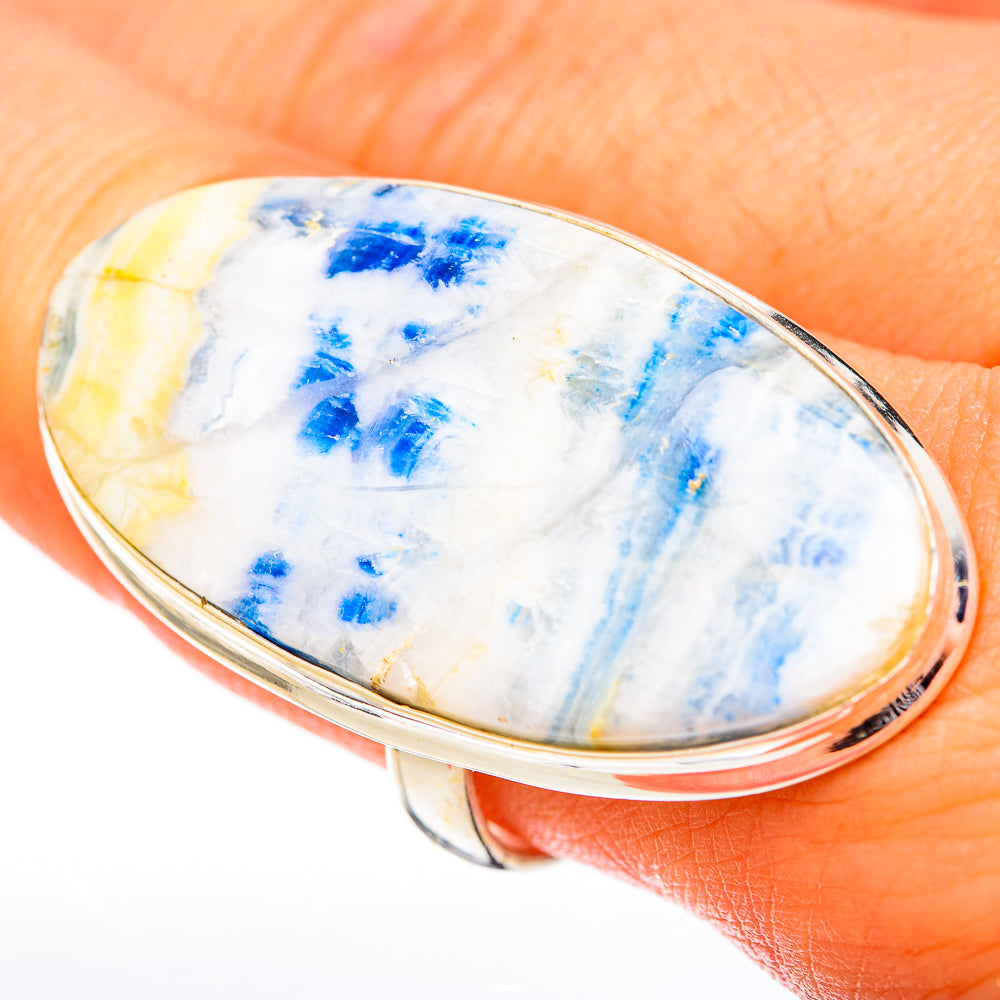 Blue Scheelite Rings handcrafted by Ana Silver Co - RING122896