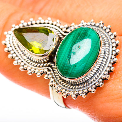 Malachite Rings handcrafted by Ana Silver Co - RING122906