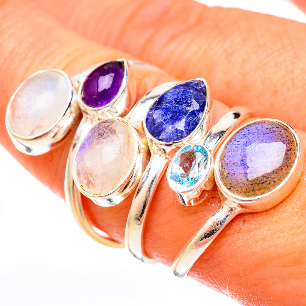 Labradorite Rings handcrafted by Ana Silver Co - RING122913