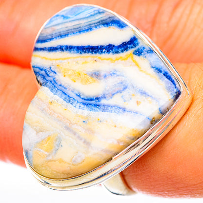 Blue Scheelite Rings handcrafted by Ana Silver Co - RING122918