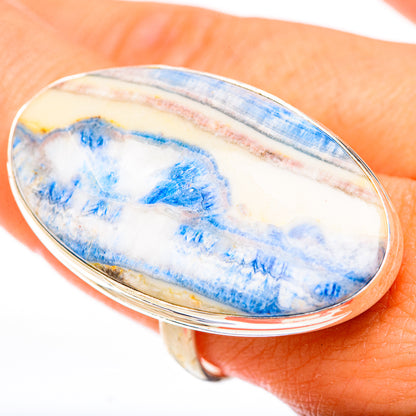 Blue Scheelite Rings handcrafted by Ana Silver Co - RING122937