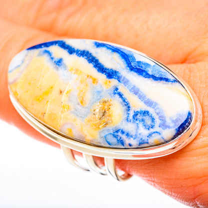 Blue Scheelite Rings handcrafted by Ana Silver Co - RING122940