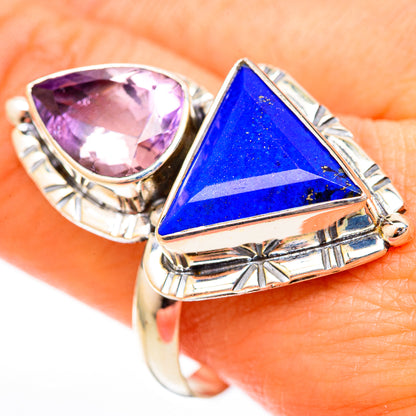 Lapis Lazuli Rings handcrafted by Ana Silver Co - RING122949