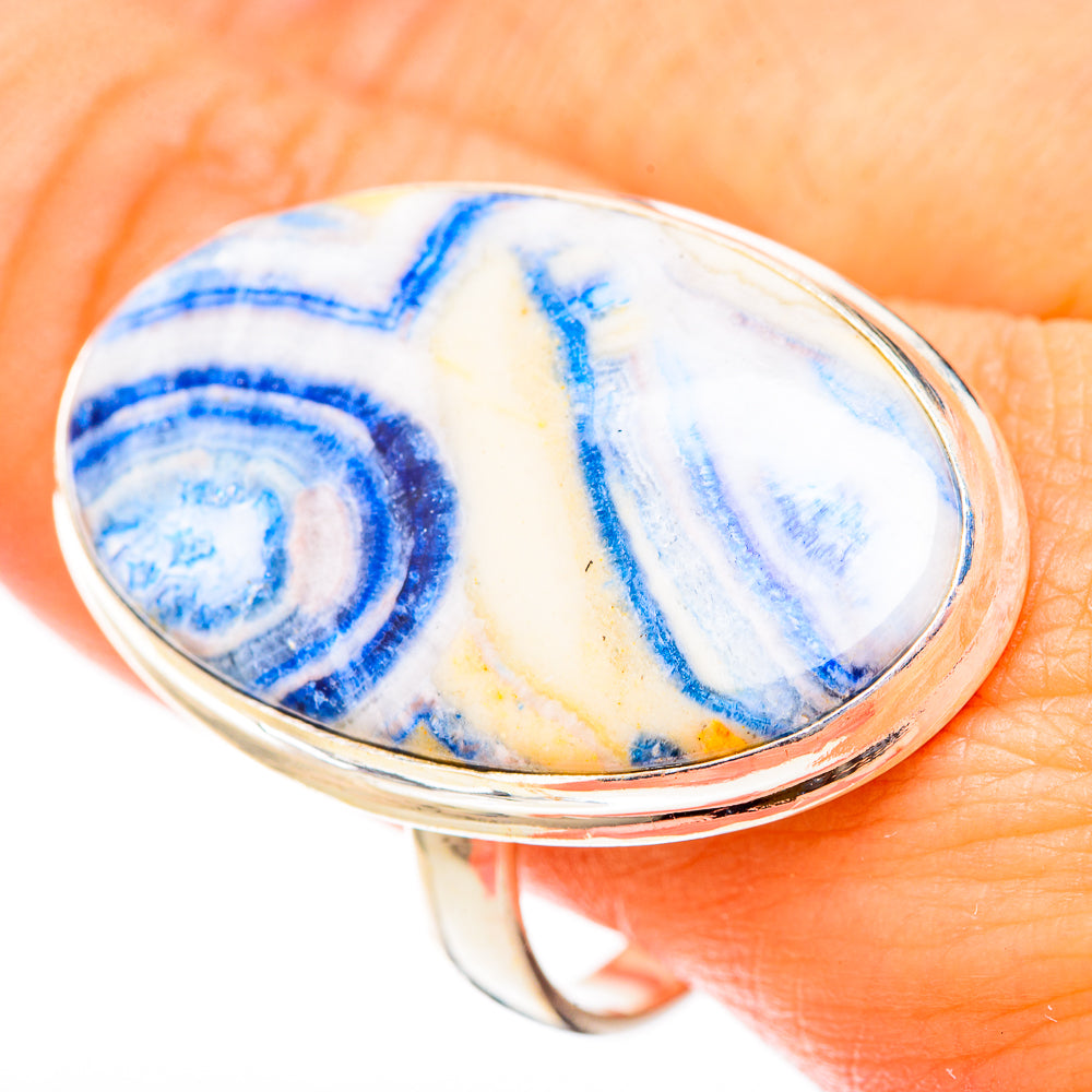 Blue Scheelite Rings handcrafted by Ana Silver Co - RING122954