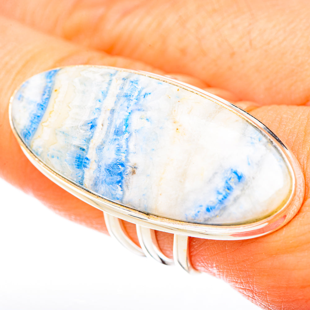 Blue Scheelite Rings handcrafted by Ana Silver Co - RING122955