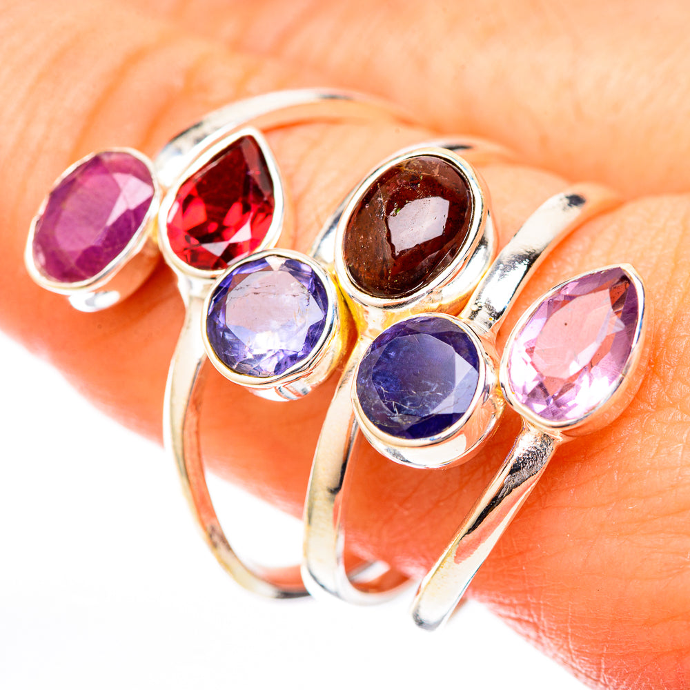 Garnet Rings handcrafted by Ana Silver Co - RING122964