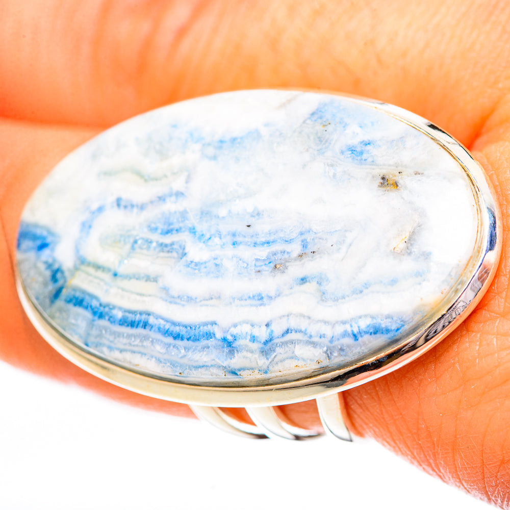 Blue Scheelite Rings handcrafted by Ana Silver Co - RING122966