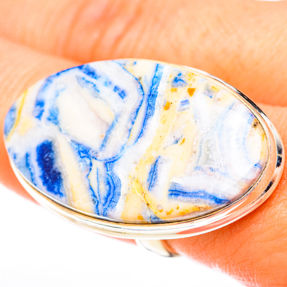 Blue Scheelite Rings handcrafted by Ana Silver Co - RING122967