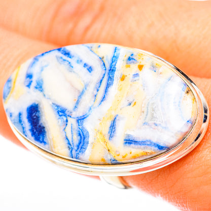 Blue Scheelite Rings handcrafted by Ana Silver Co - RING122967