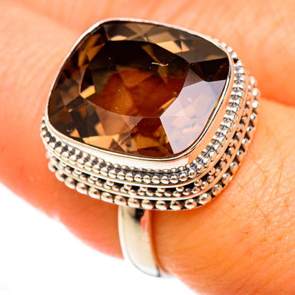 Smoky Quartz Rings handcrafted by Ana Silver Co - RING122978