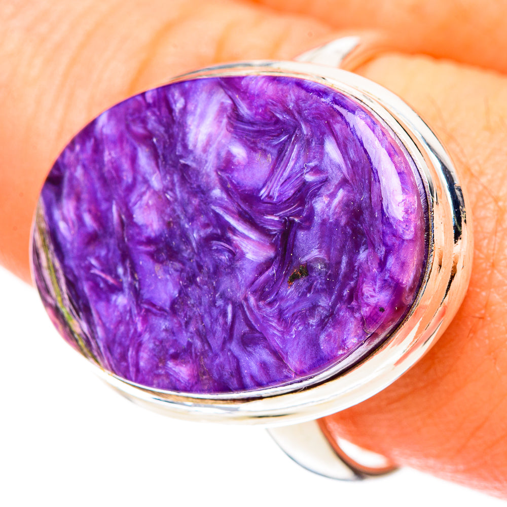 Charoite Rings handcrafted by Ana Silver Co - RING122986