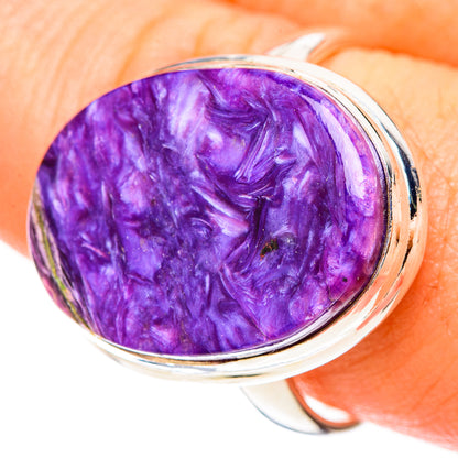 Charoite Rings handcrafted by Ana Silver Co - RING122986