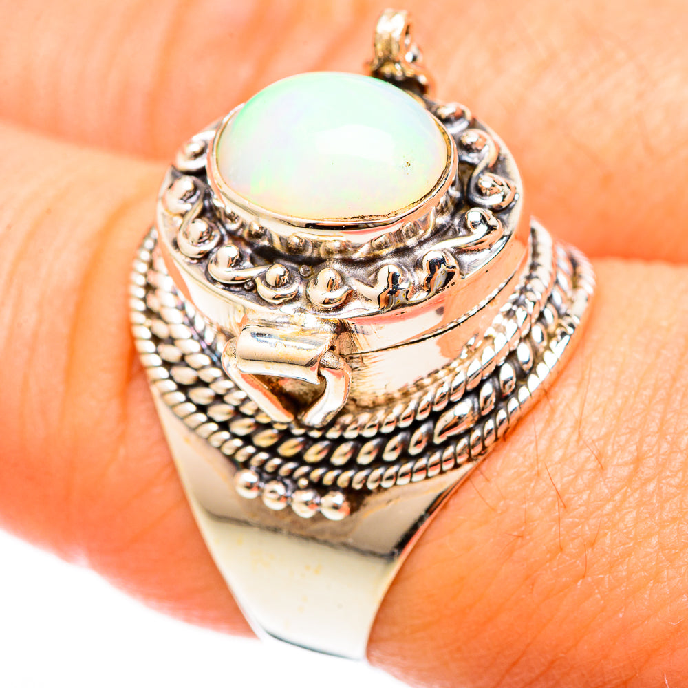 Ethiopian Opal Rings handcrafted by Ana Silver Co - RING122991