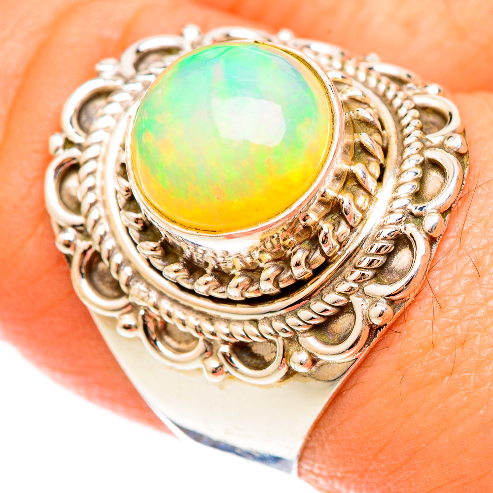 Ethiopian Opal Rings handcrafted by Ana Silver Co - RING122993