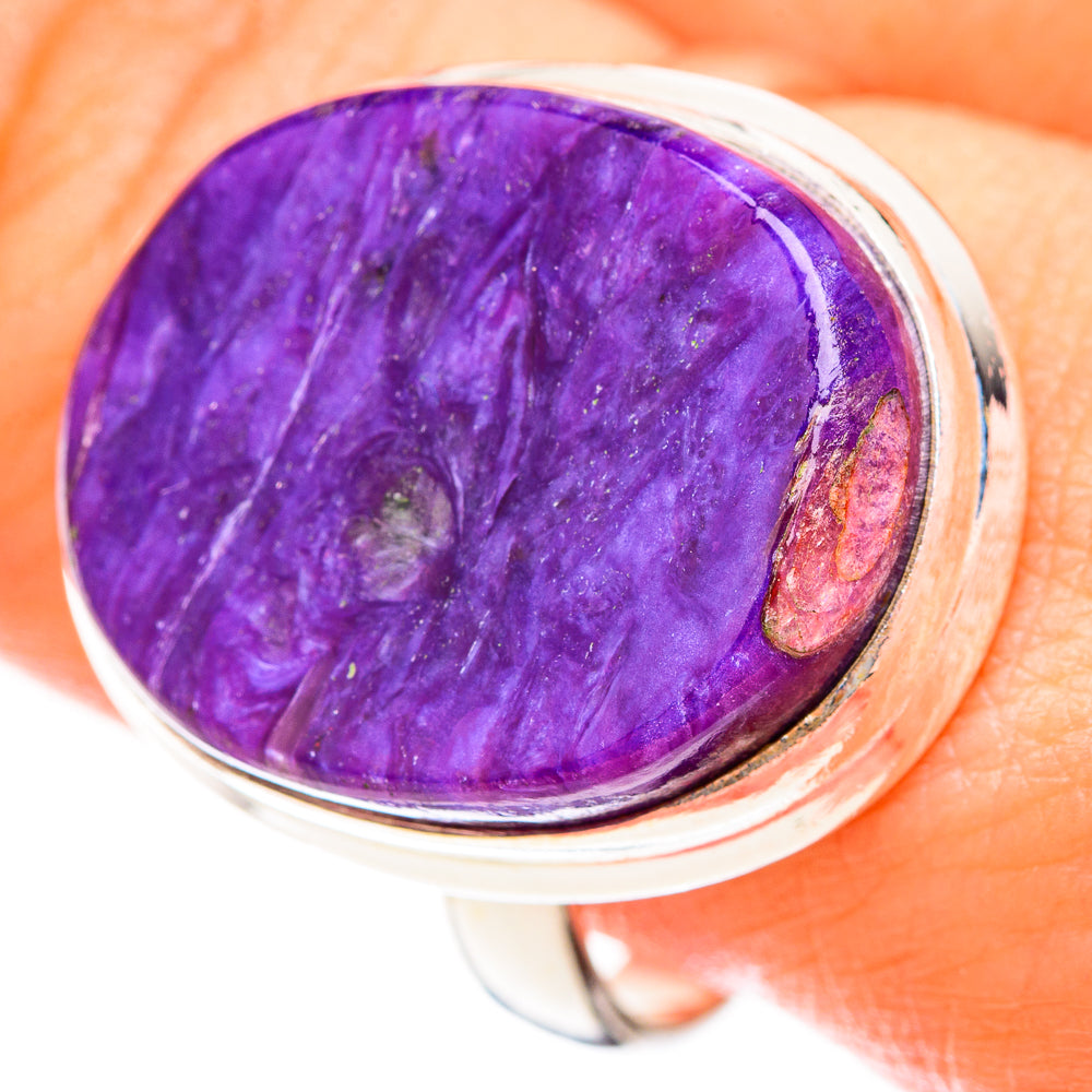 Charoite Rings handcrafted by Ana Silver Co - RING123006