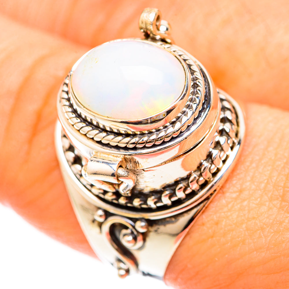 Ethiopian Opal Rings handcrafted by Ana Silver Co - RING123011