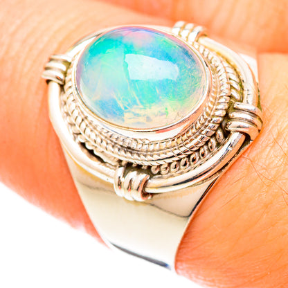 Ethiopian Opal Rings handcrafted by Ana Silver Co - RING123013