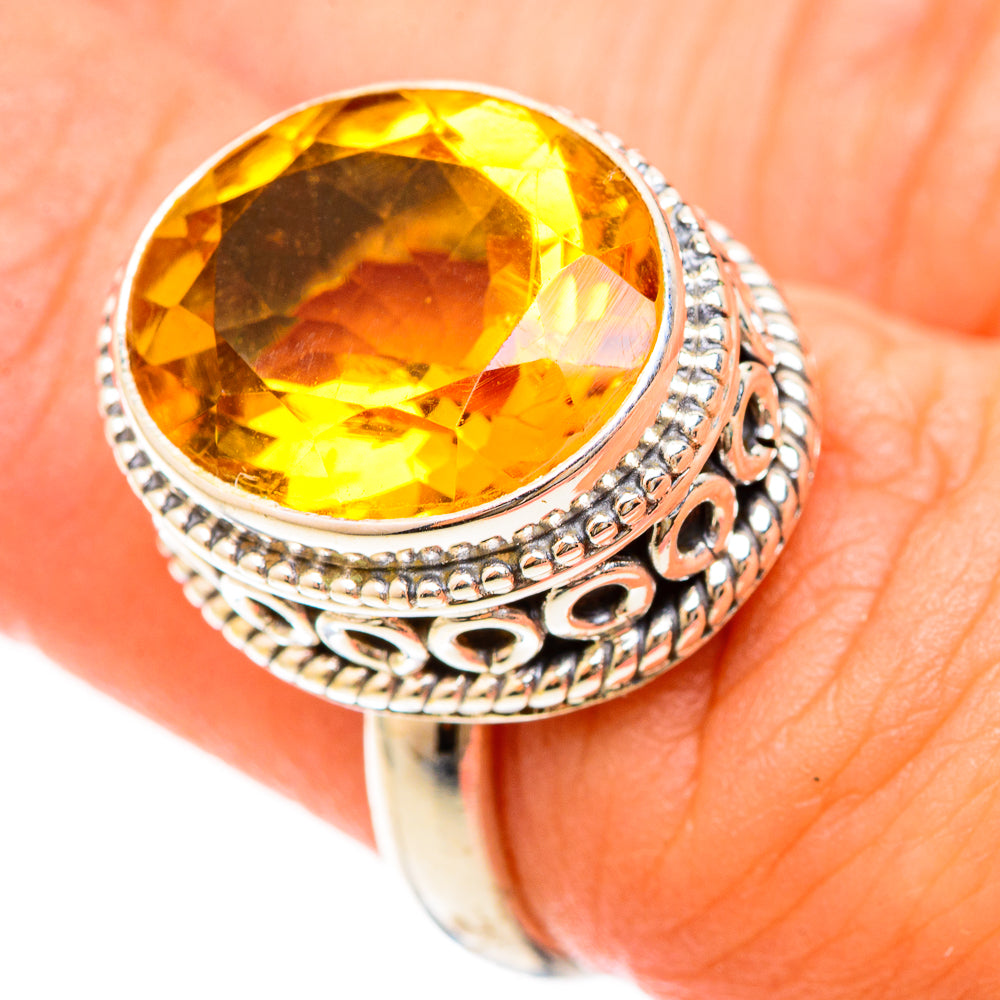 Citrine Rings handcrafted by Ana Silver Co - RING123024