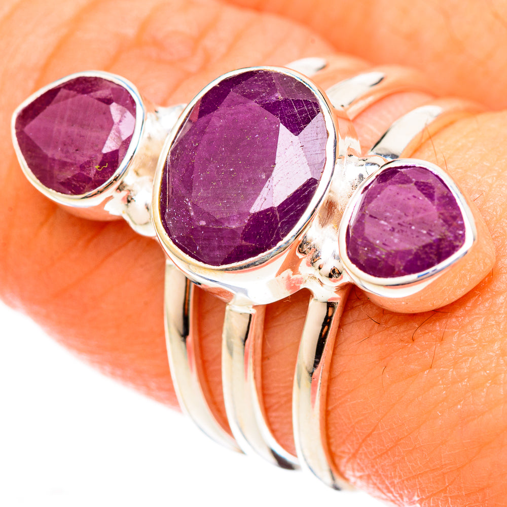 Ruby Rings handcrafted by Ana Silver Co - RING123026