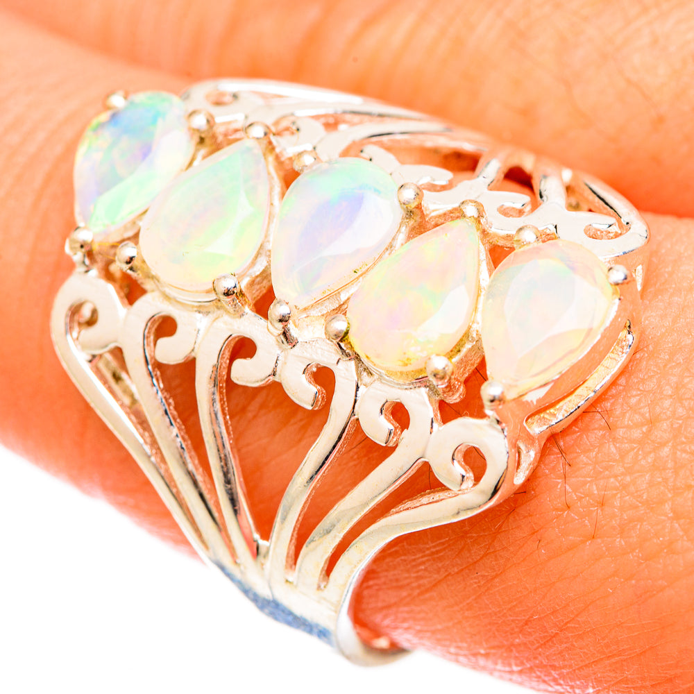 Ethiopian Opal Rings handcrafted by Ana Silver Co - RING123033