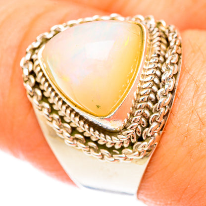 Ethiopian Opal Rings handcrafted by Ana Silver Co - RING123034