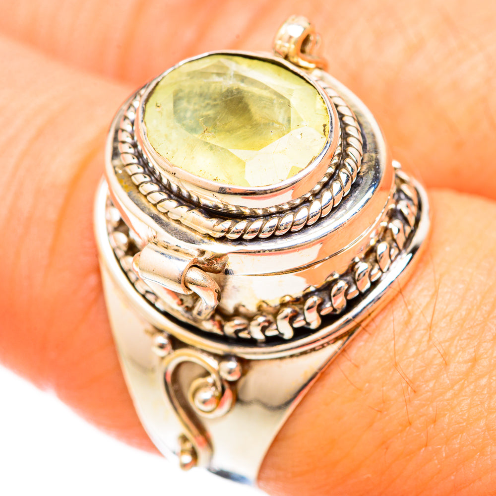 Prehnite Rings handcrafted by Ana Silver Co - RING123043