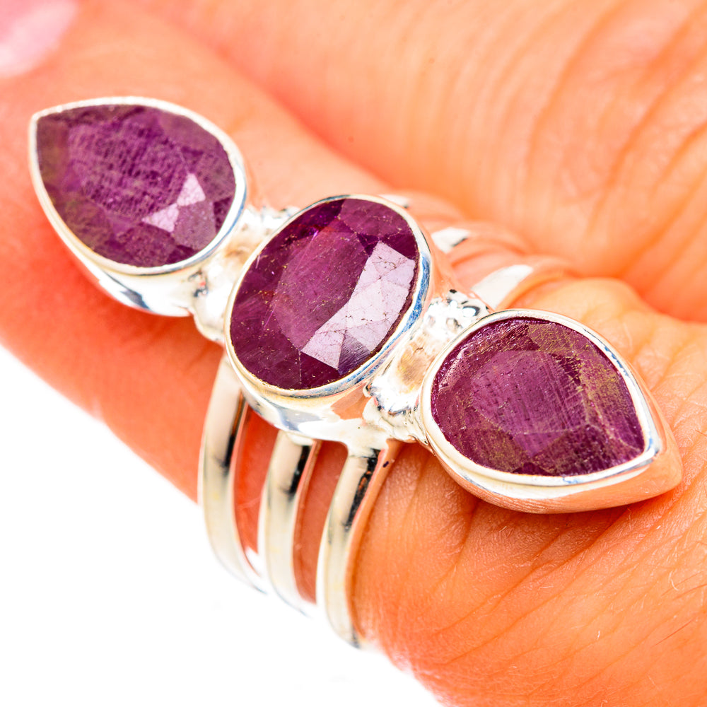 Ruby Rings handcrafted by Ana Silver Co - RING123044
