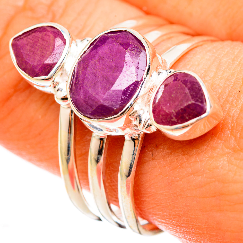 Ruby Rings handcrafted by Ana Silver Co - RING123045