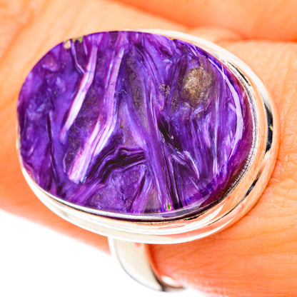Charoite Rings handcrafted by Ana Silver Co - RING123046