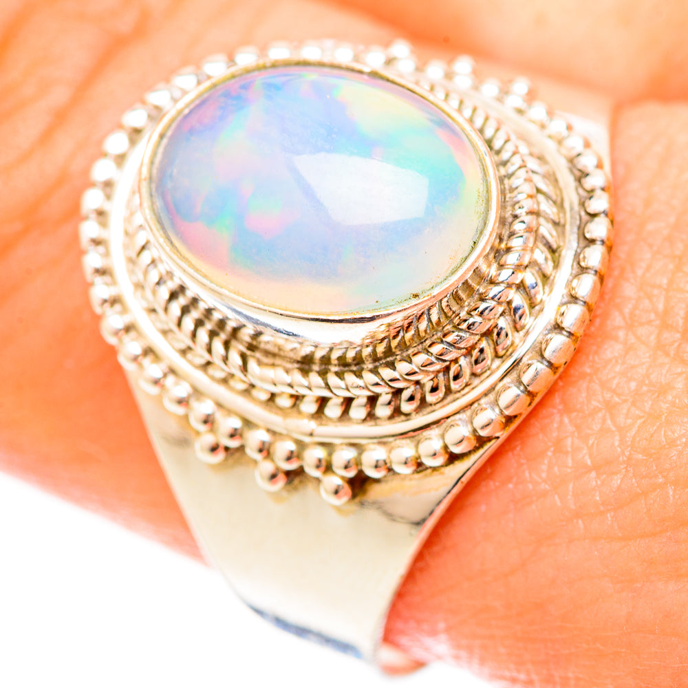 Ethiopian Opal Rings handcrafted by Ana Silver Co - RING123052