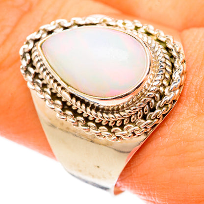 Ethiopian Opal Rings handcrafted by Ana Silver Co - RING123053