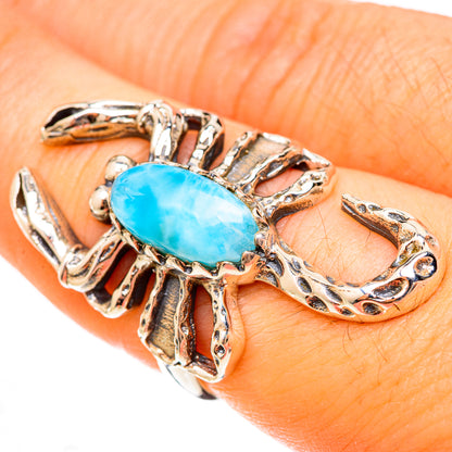 Larimar Rings handcrafted by Ana Silver Co - RING123054