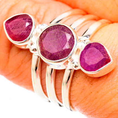 Ruby Rings handcrafted by Ana Silver Co - RING123062