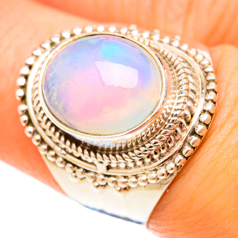 Ethiopian Opal Rings handcrafted by Ana Silver Co - RING123068