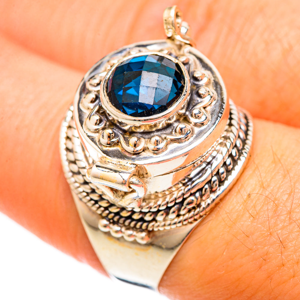 Swiss Blue Topaz Rings handcrafted by Ana Silver Co - RING123072