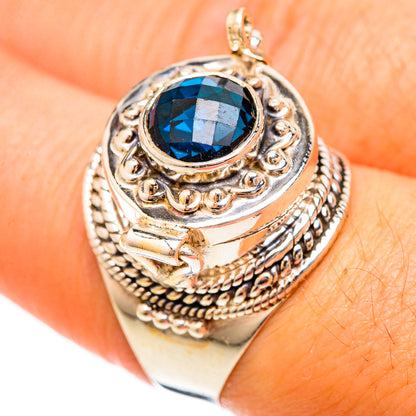 Swiss Blue Topaz Rings handcrafted by Ana Silver Co - RING123072