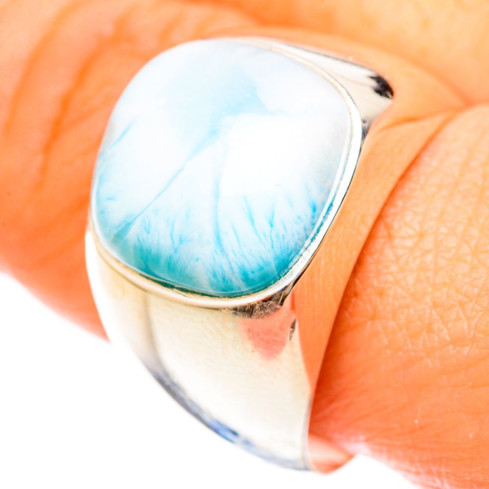 Larimar Rings handcrafted by Ana Silver Co - RING123073