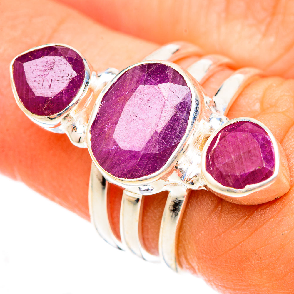 Ruby Rings handcrafted by Ana Silver Co - RING123080