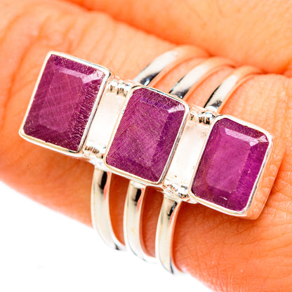 Ruby Rings handcrafted by Ana Silver Co - RING123081