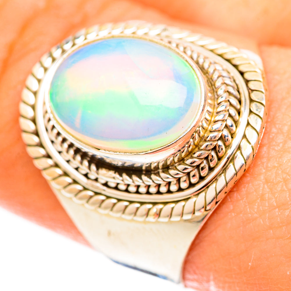 Ethiopian Opal Rings handcrafted by Ana Silver Co - RING123087